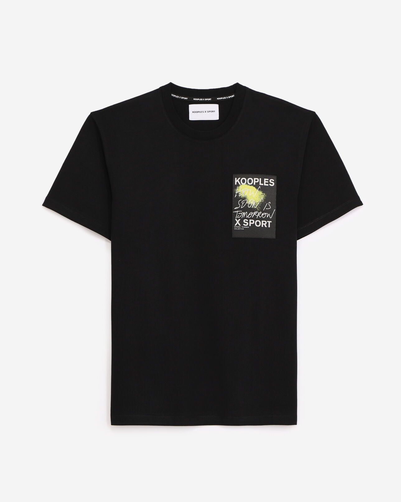 The Kooples HERREN BLACK t-shirt schwarz baumwolle logo
