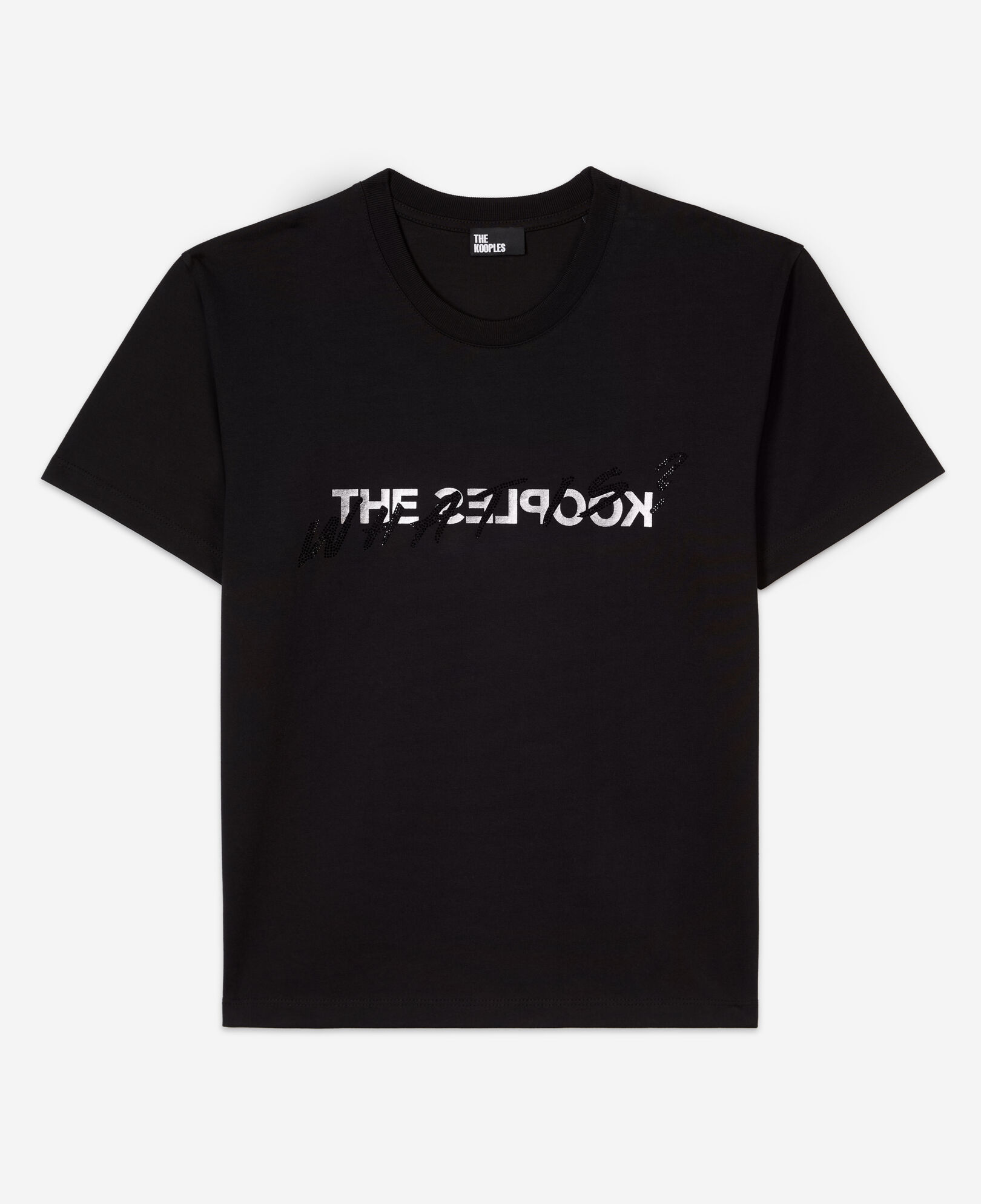 The Kooples MUJER BLACK camiseta mujer what is negra estrás