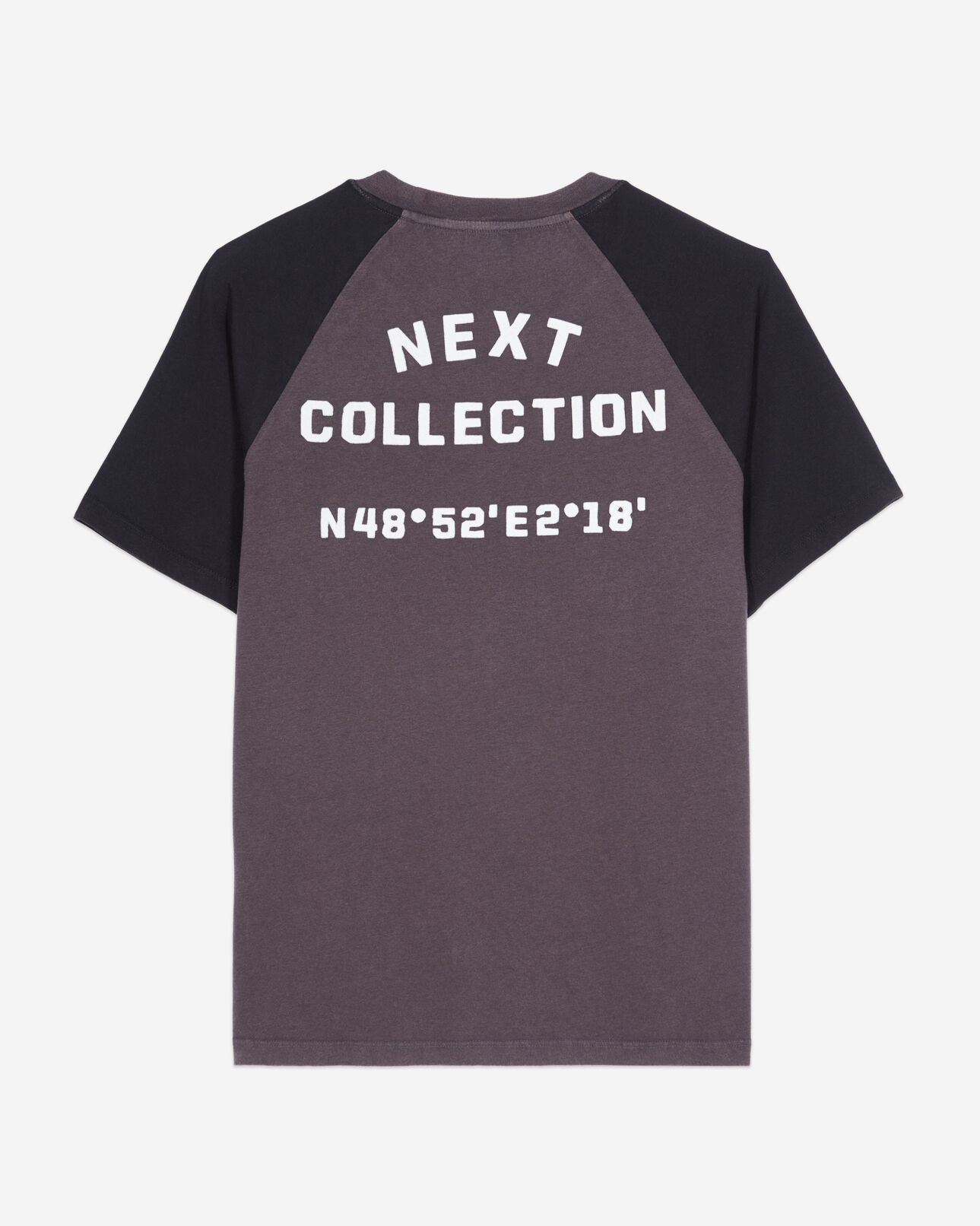 The Kooples MEN BLACK WASHED black next collection serigraphy t-shirt