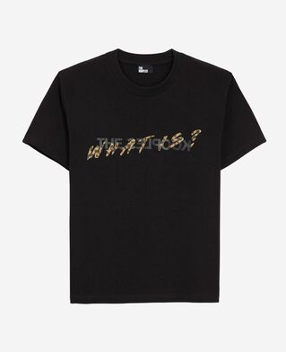 The Kooples WOMEN BLACK what is black and leopard t-shirt