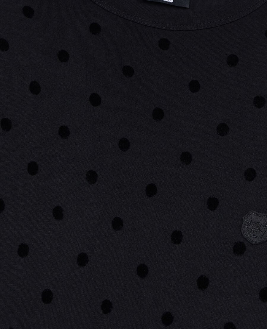 The Kooples FEMME BLACK robe courte en jersey noire