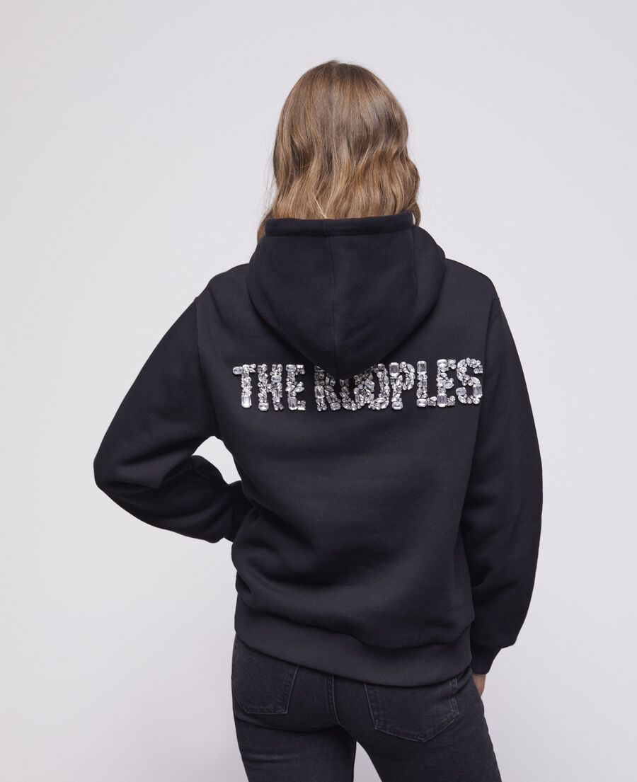 sudadera logotipo negra