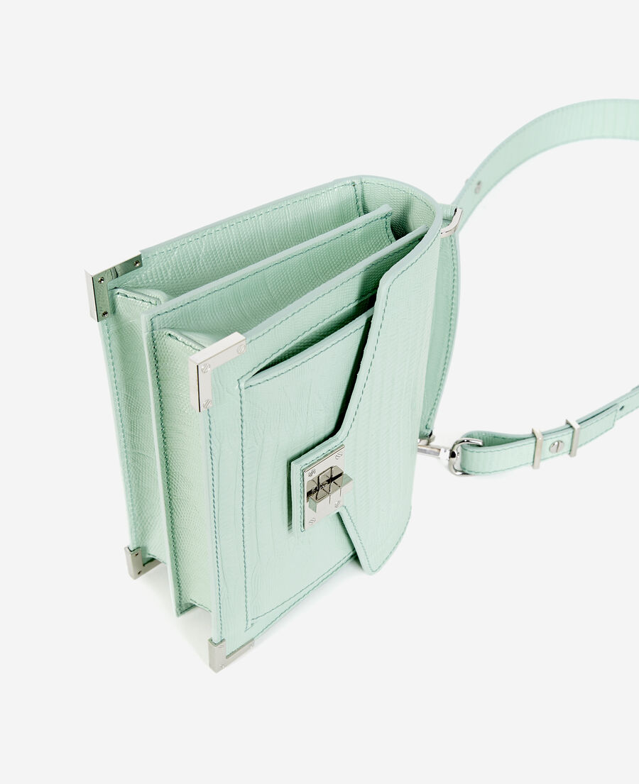 The Kooples FEMME MINT_01 sac emily small en cuir vert