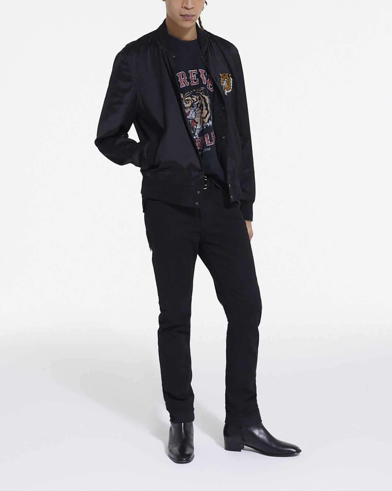 The Kooples HOMME BLACK blouson forever kooples réversible noir