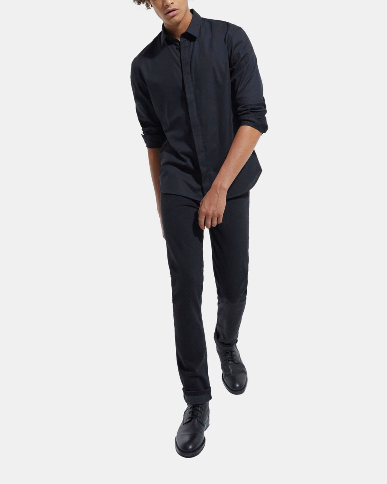 The Kooples HOMME BLACK chemise col classique noire