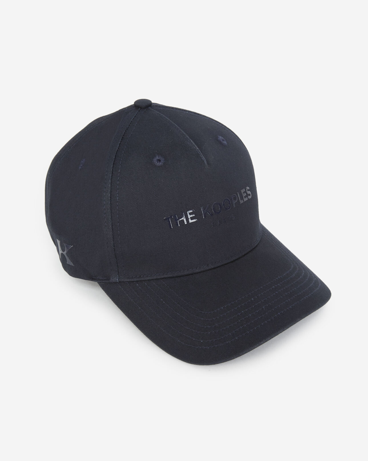 The Kooples MEN BLUE PETROL navy blue cap in cotton with logo