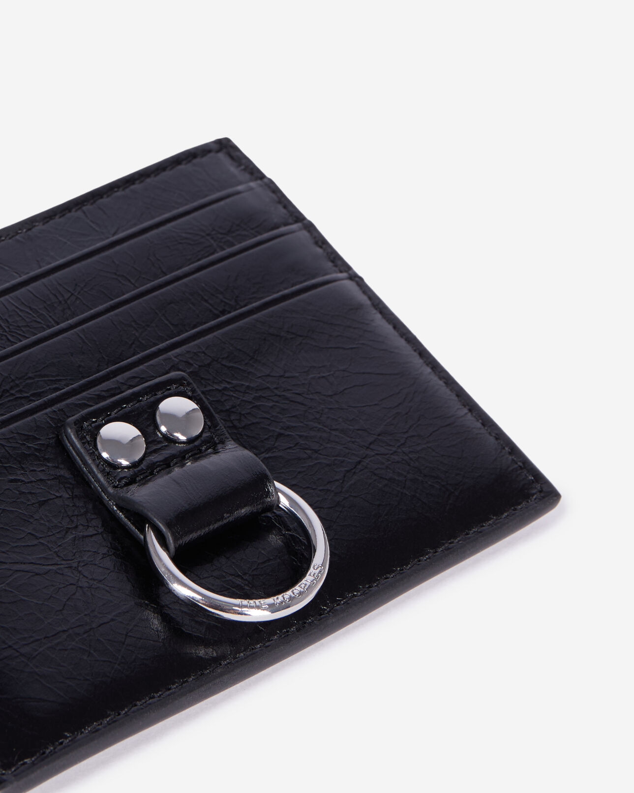 The Kooples F BLACK amelia black leather card case