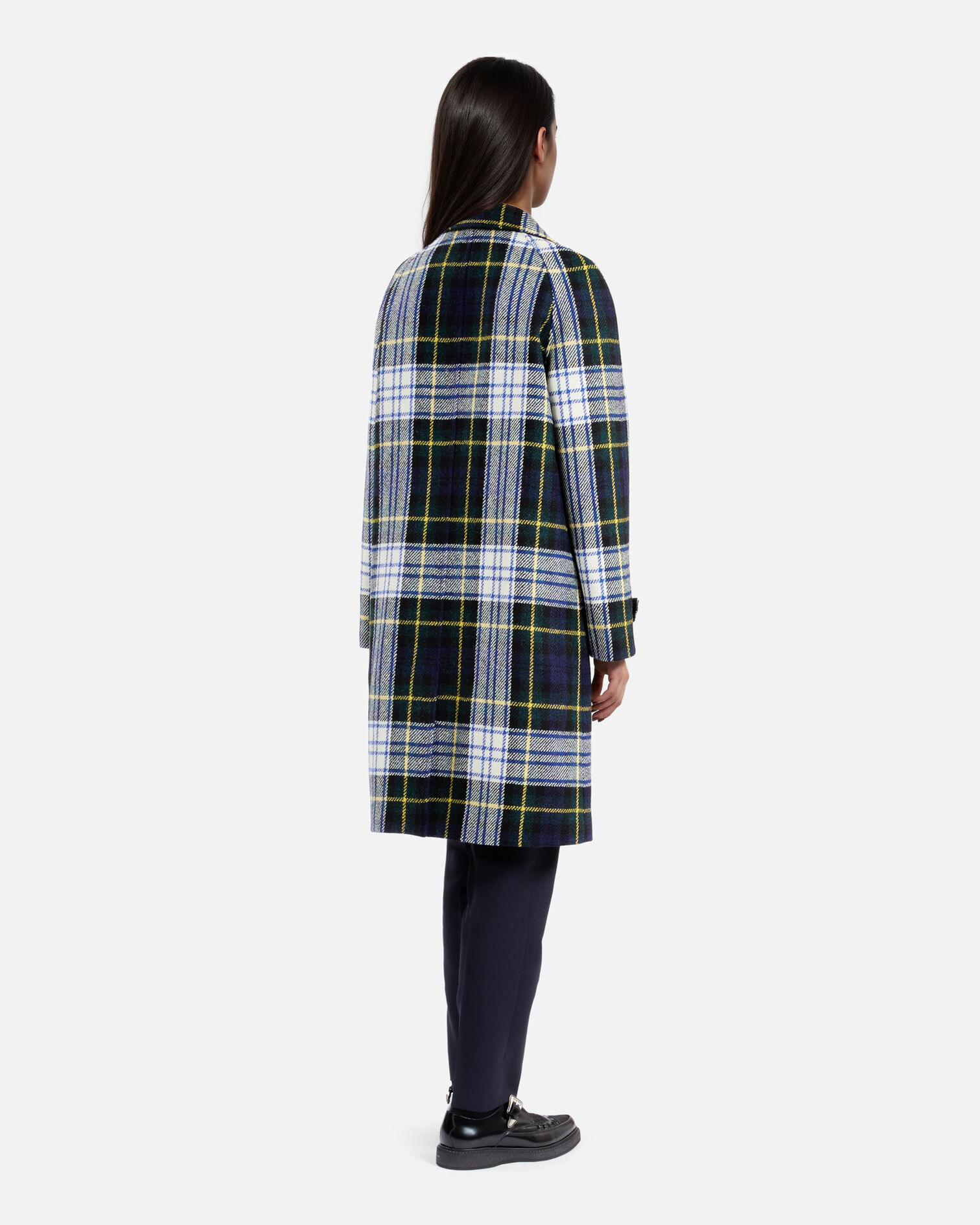 Manteau The Kooples x Harris Tweed, GREEN-WHITE, hi-res image number null