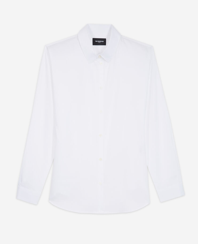 The Kooples FEMME WHITE chemise classique popeline stretch