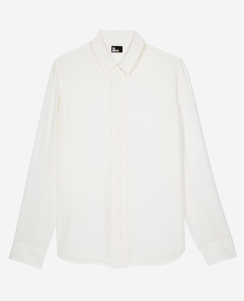 The Kooples FEMME ECRU chemise en soie écrue
