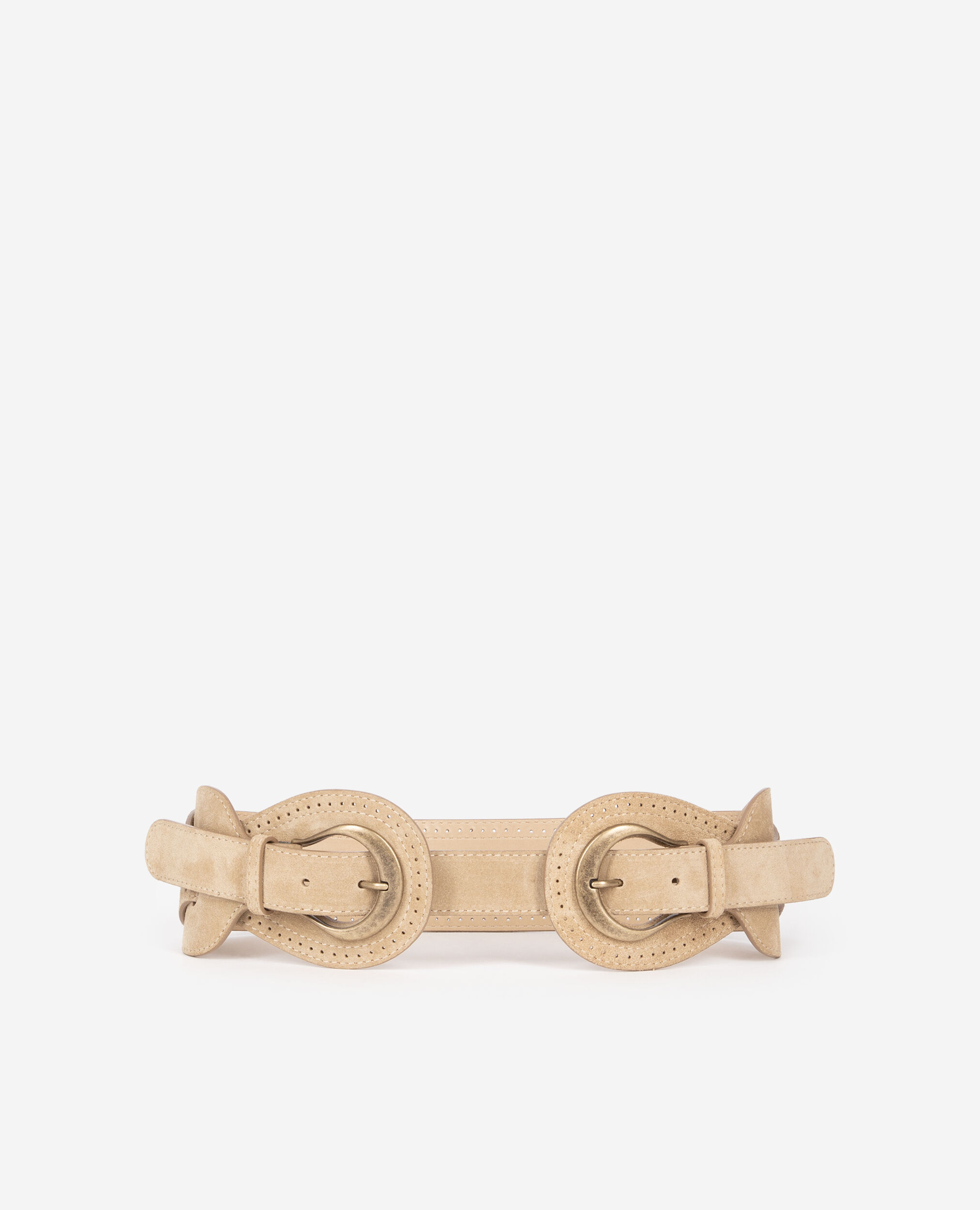 Camel leather corset belt, CAMEL / BROWN, hi-res image number null