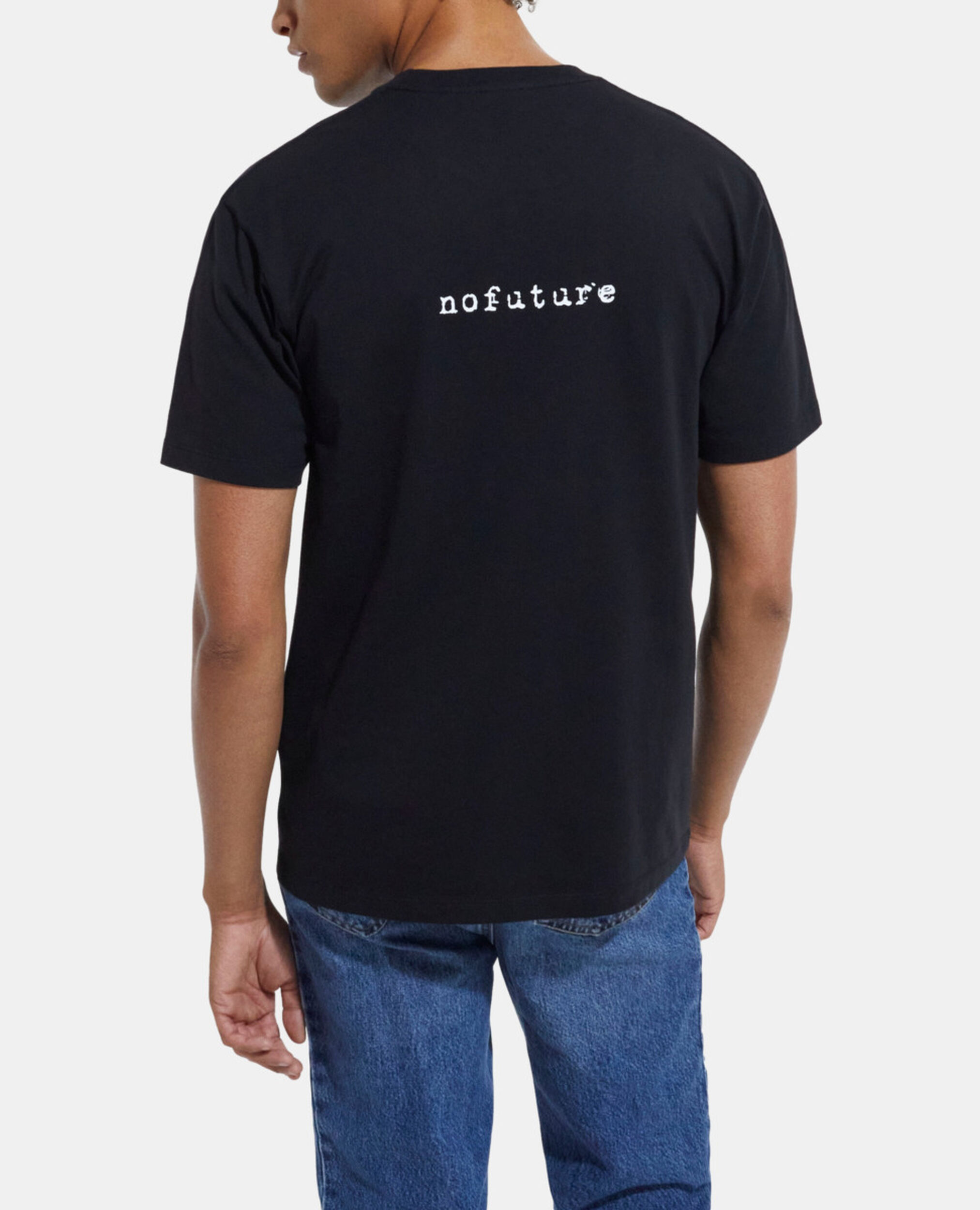 Black #nokooplesnofuture logo T-shirt, BLACK, hi-res image number null