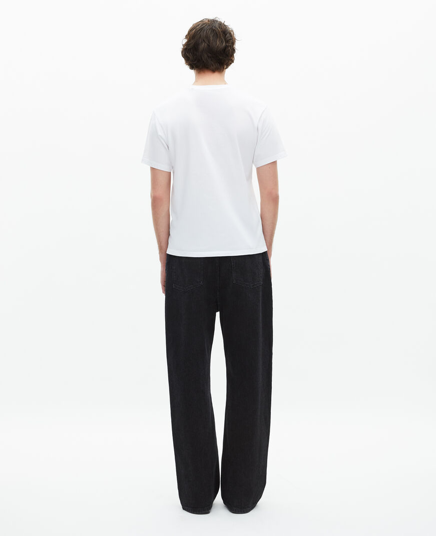 The Kooples HOMME WHITE t-shirt avec logo blanc