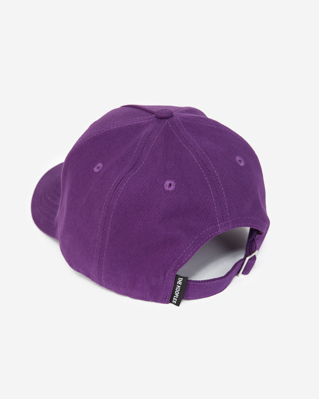 The Kooples MIXED VIOLET purple cotton logo cap