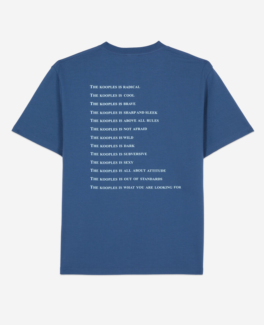 The Kooples HOMME MIDDLE NAVY t-shirt what is bleu roi