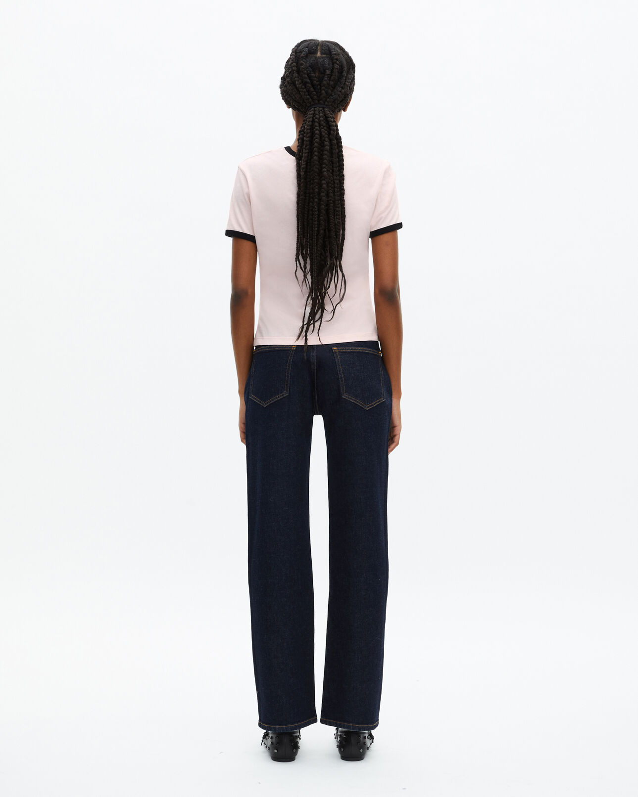 The Kooples WOMEN LILA t-shirt with pale pink screen print