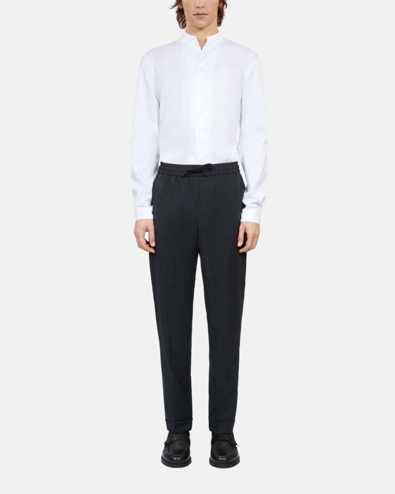 The Kooples MEN DARK GREY grey checked trousers