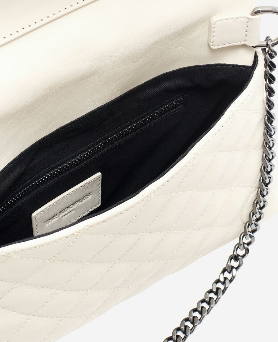 The Kooples DAMEN CREAM erbschaftsmappe small aus ungebleichtem leder