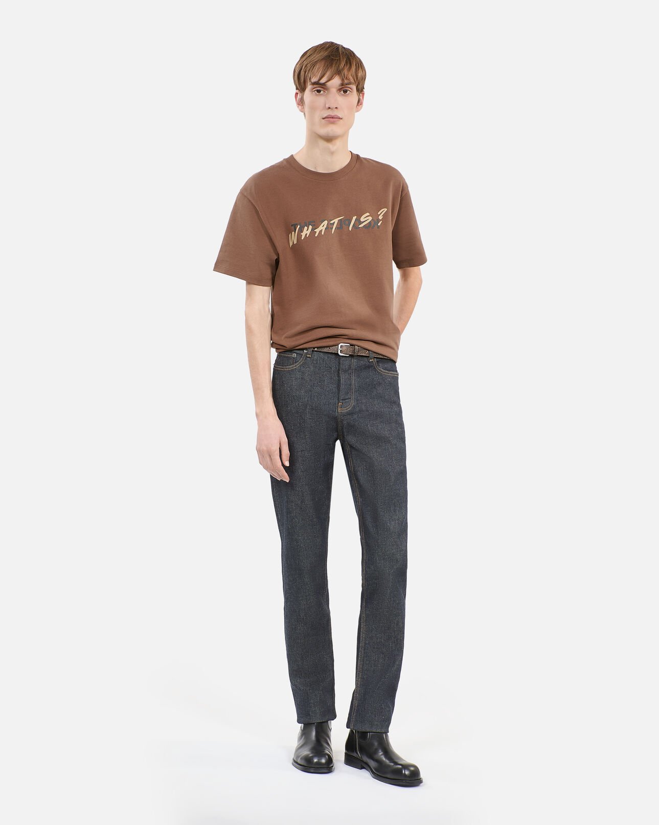 The Kooples HOMME BROWN t-shirt what is marron