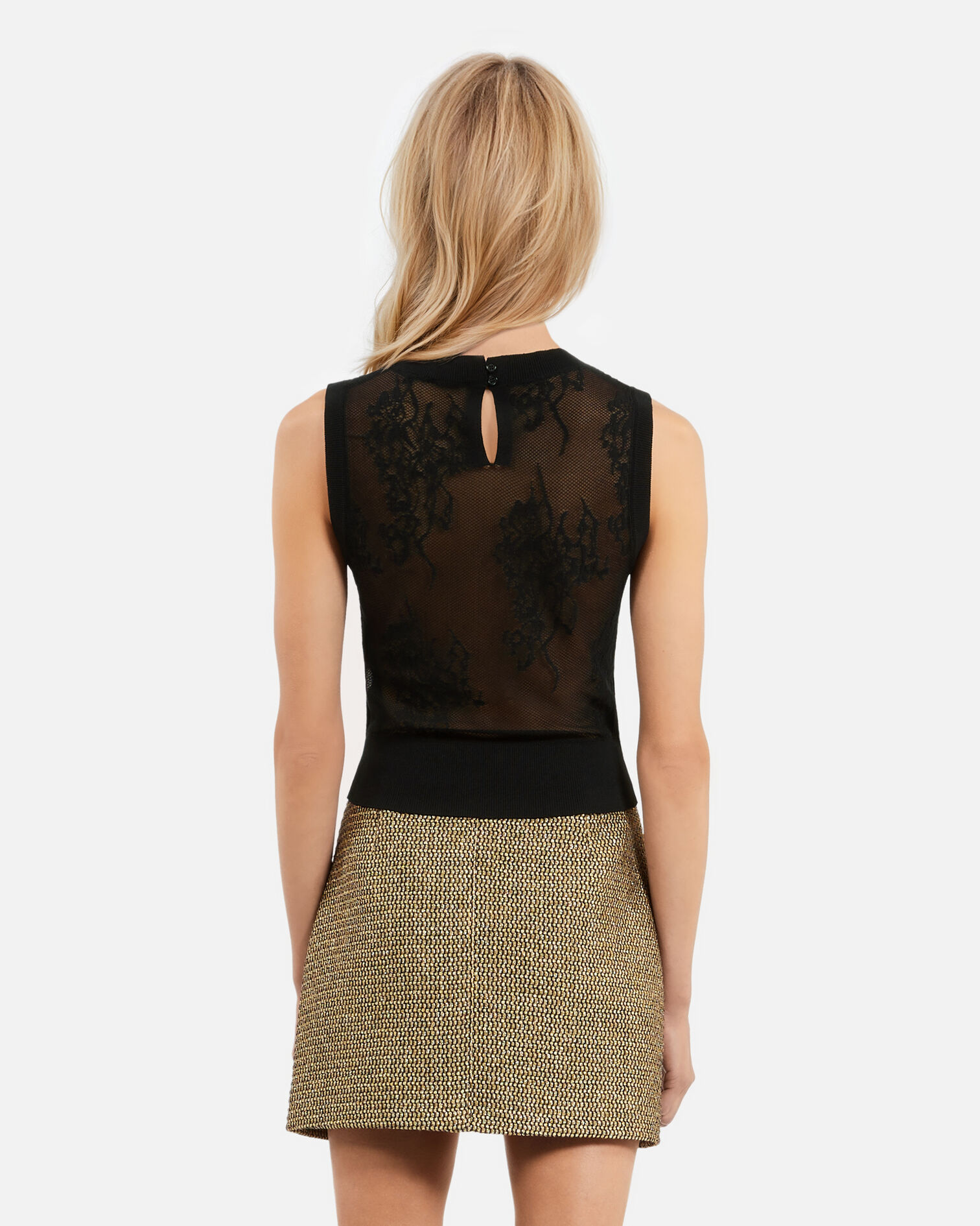 Top en maille noir, BLACK, hi-res image number null