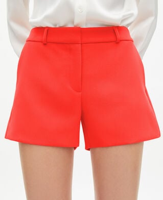 The Kooples FEMME ORANGE short tailleur orange en cr&ecirc;pe