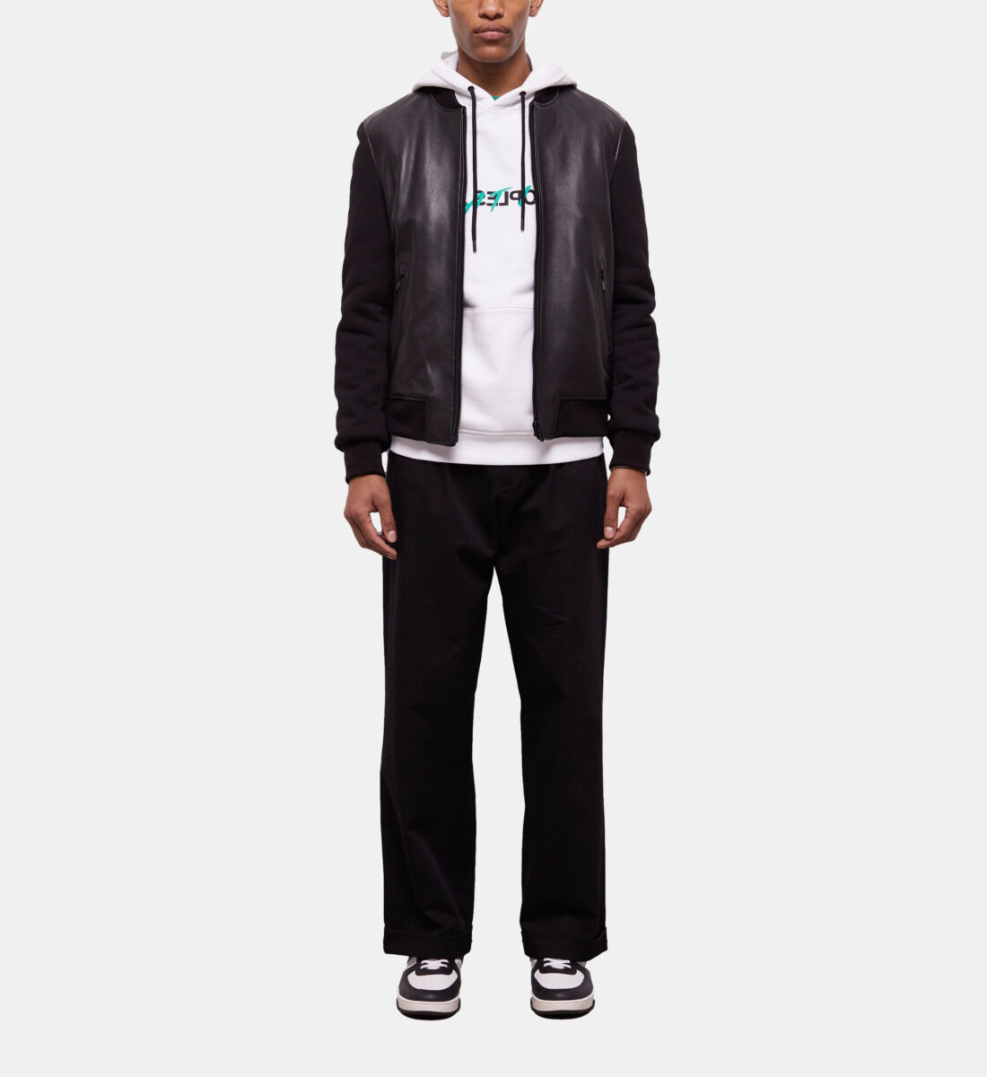 Kooples leather jacket mens store