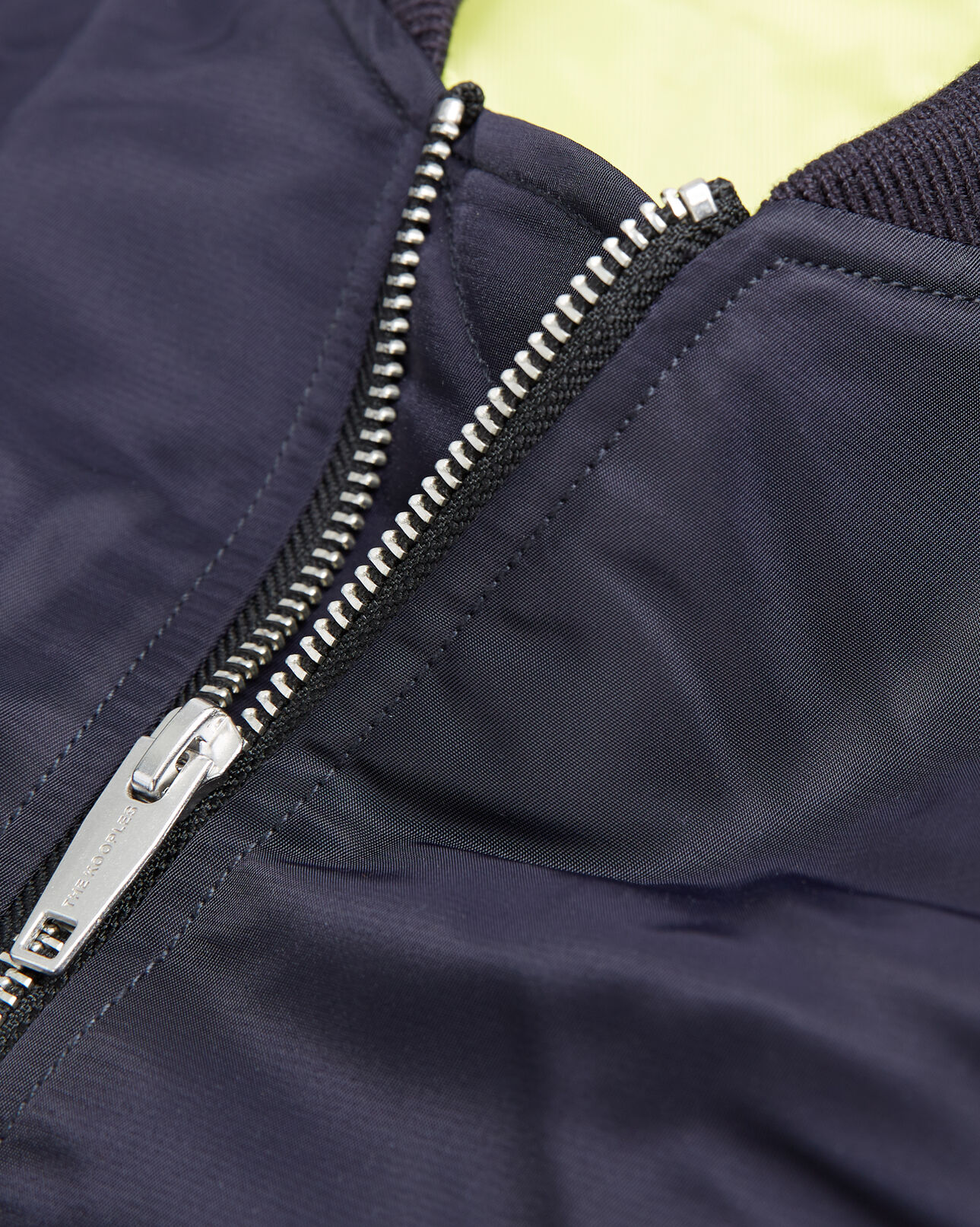 The Kooples HOMME DARK NAVY bomber technique matelassé bleu marine