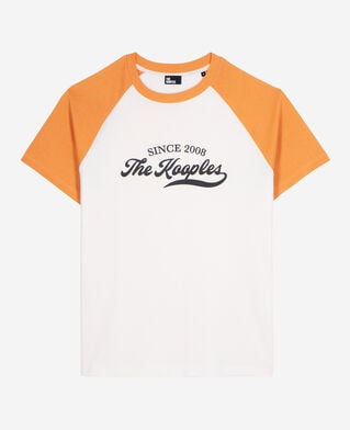 The Kooples MEN ECRU t-shirt with ecru logo screen print
