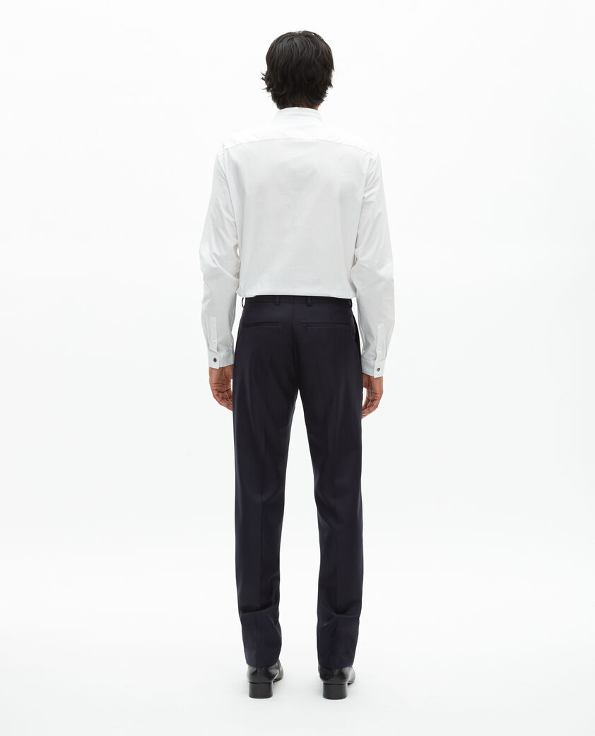 The Kooples H DARK NAVY slim-fit suit pants in navy wool