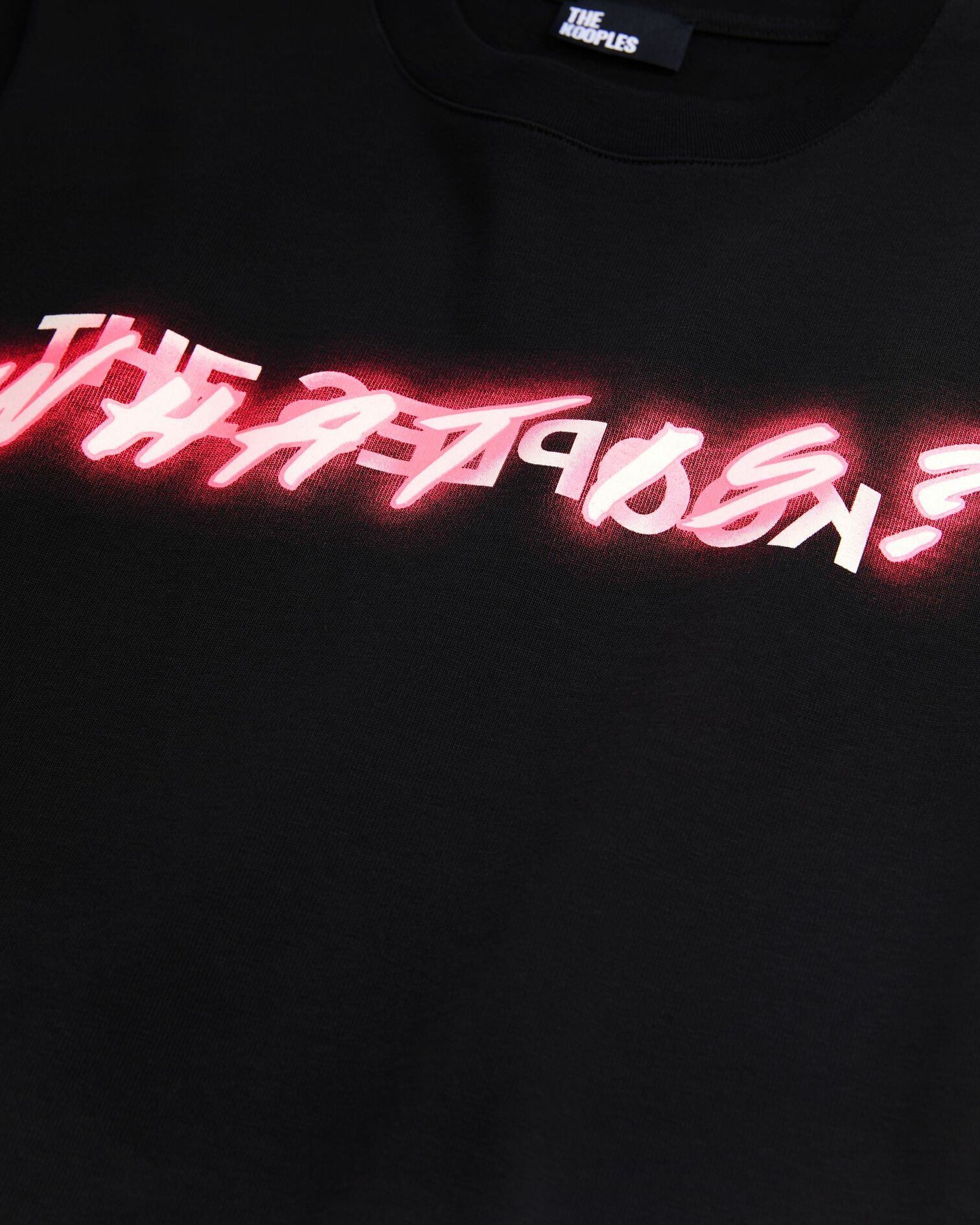 T-shirt What is effet néon noir, BLACK, hi-res image number null