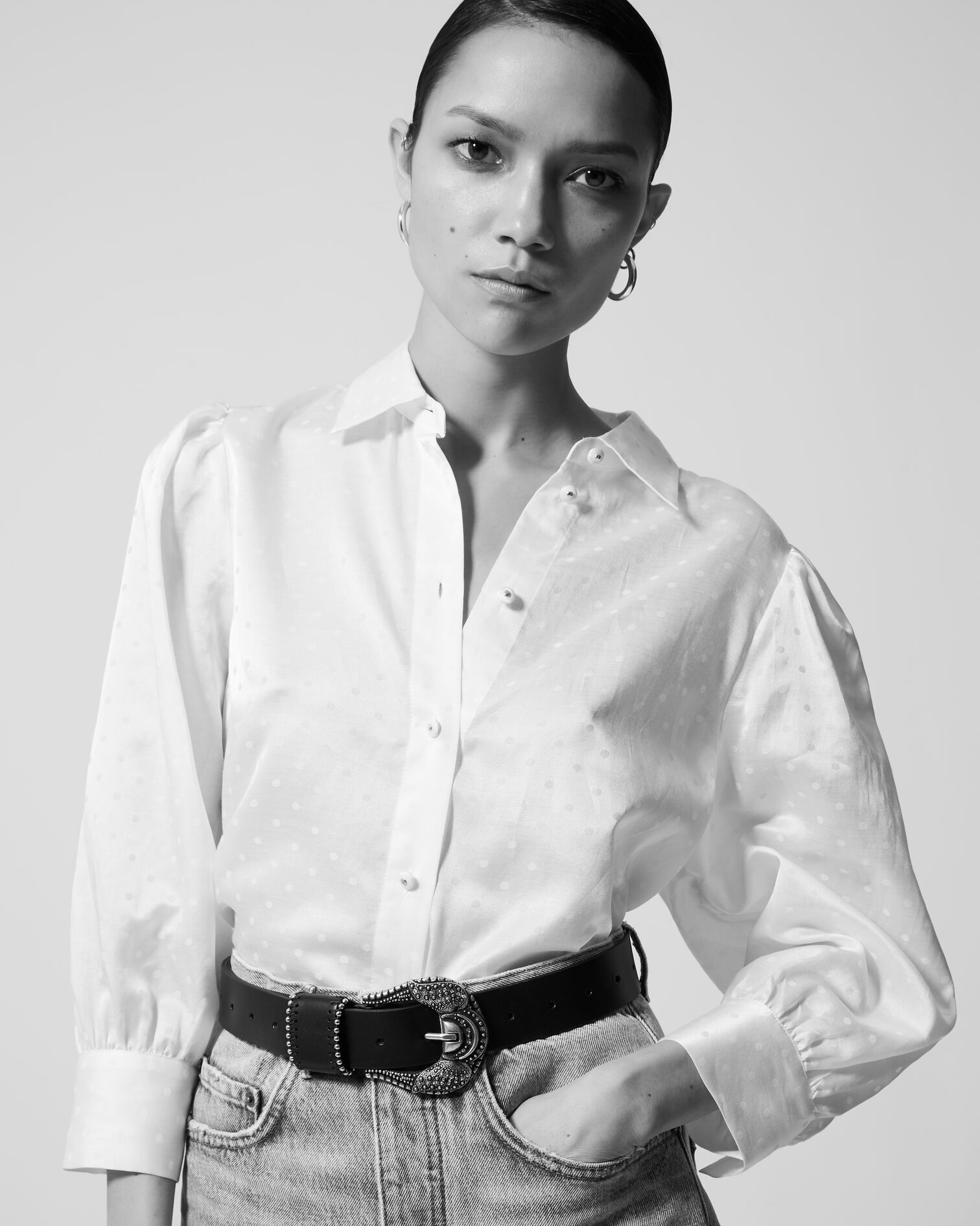 White shirt, ECRU, hi-res image number null
