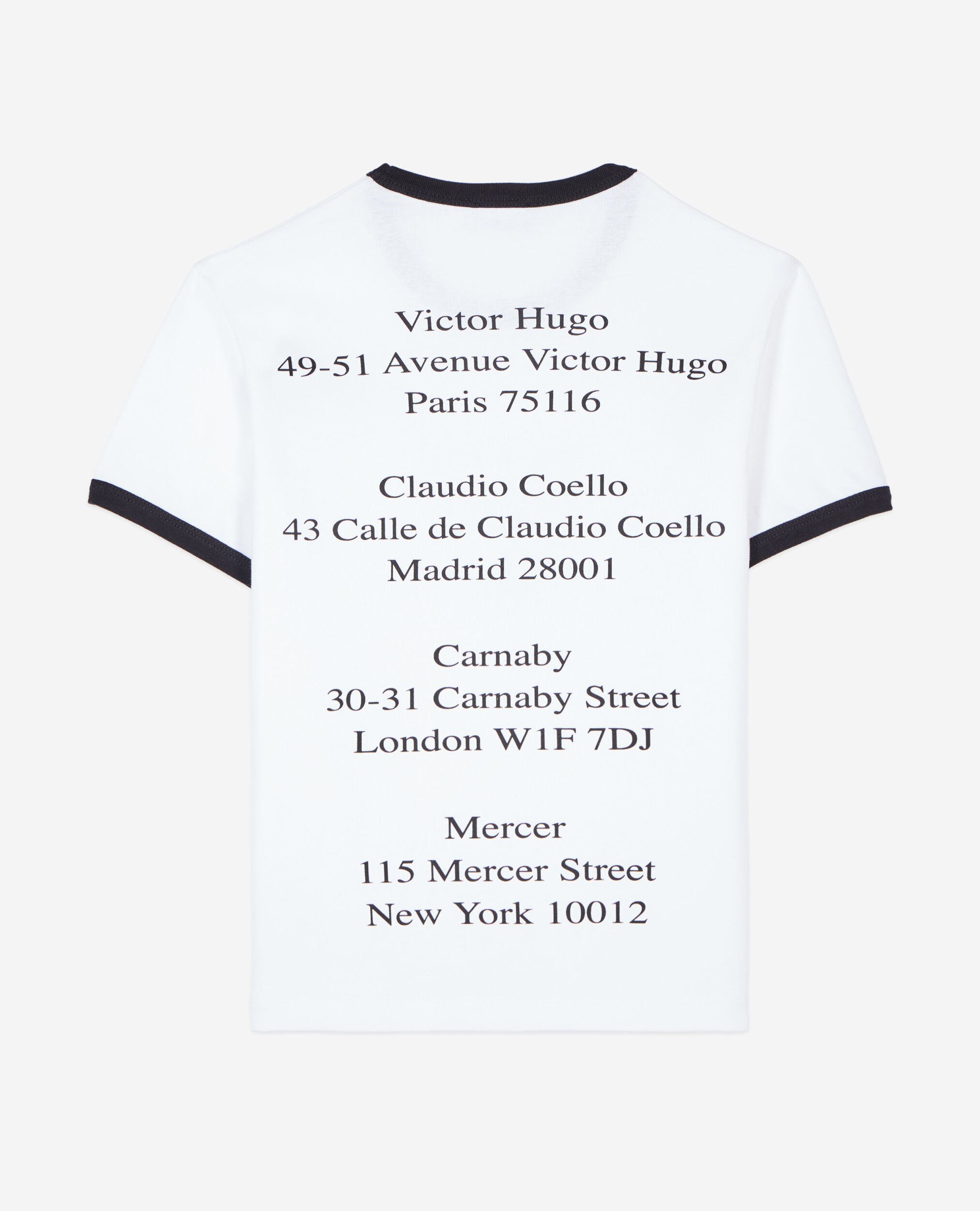 White Locations serigraphy t-shirt, WHITE, hi-res image number null