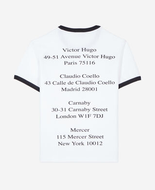 The Kooples WOMEN WHITE white locations serigraphy t-shirt