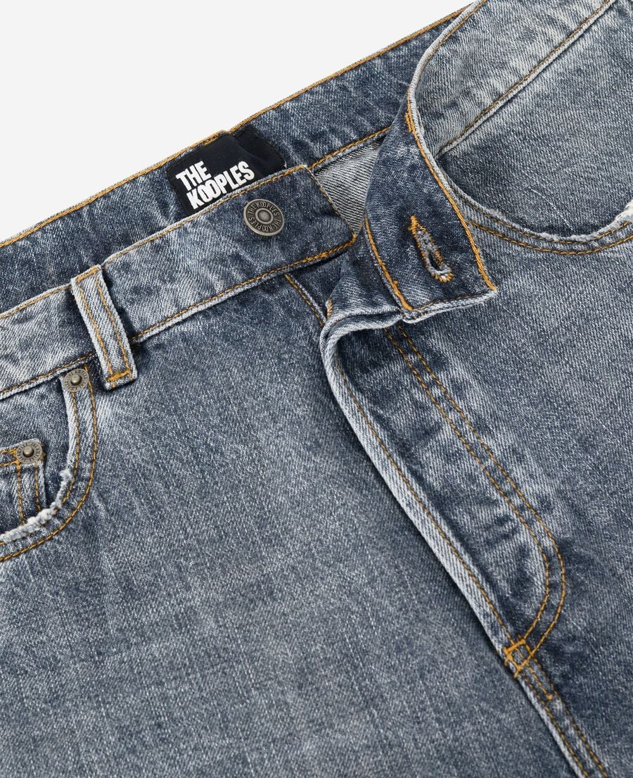 The Kooples HOMME BLUE jean droit bleu gris