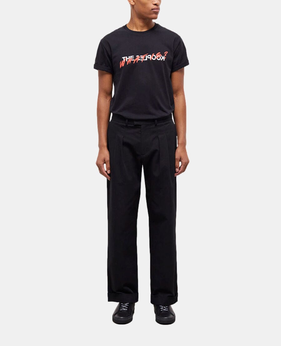 The Kooples H BLACK wide-leg black pants