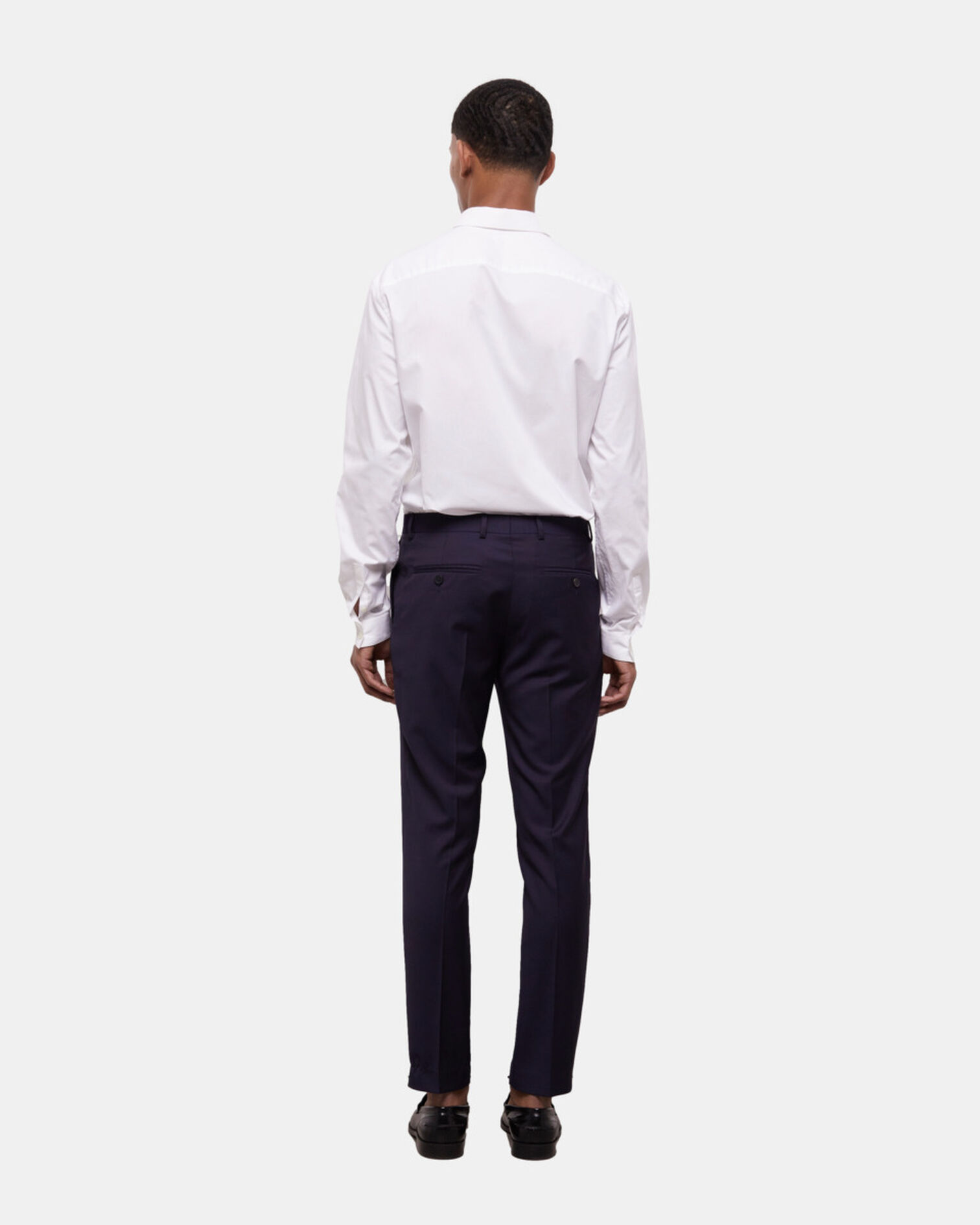 Pantalon de costume bleu marine, NAVY, hi-res image number null