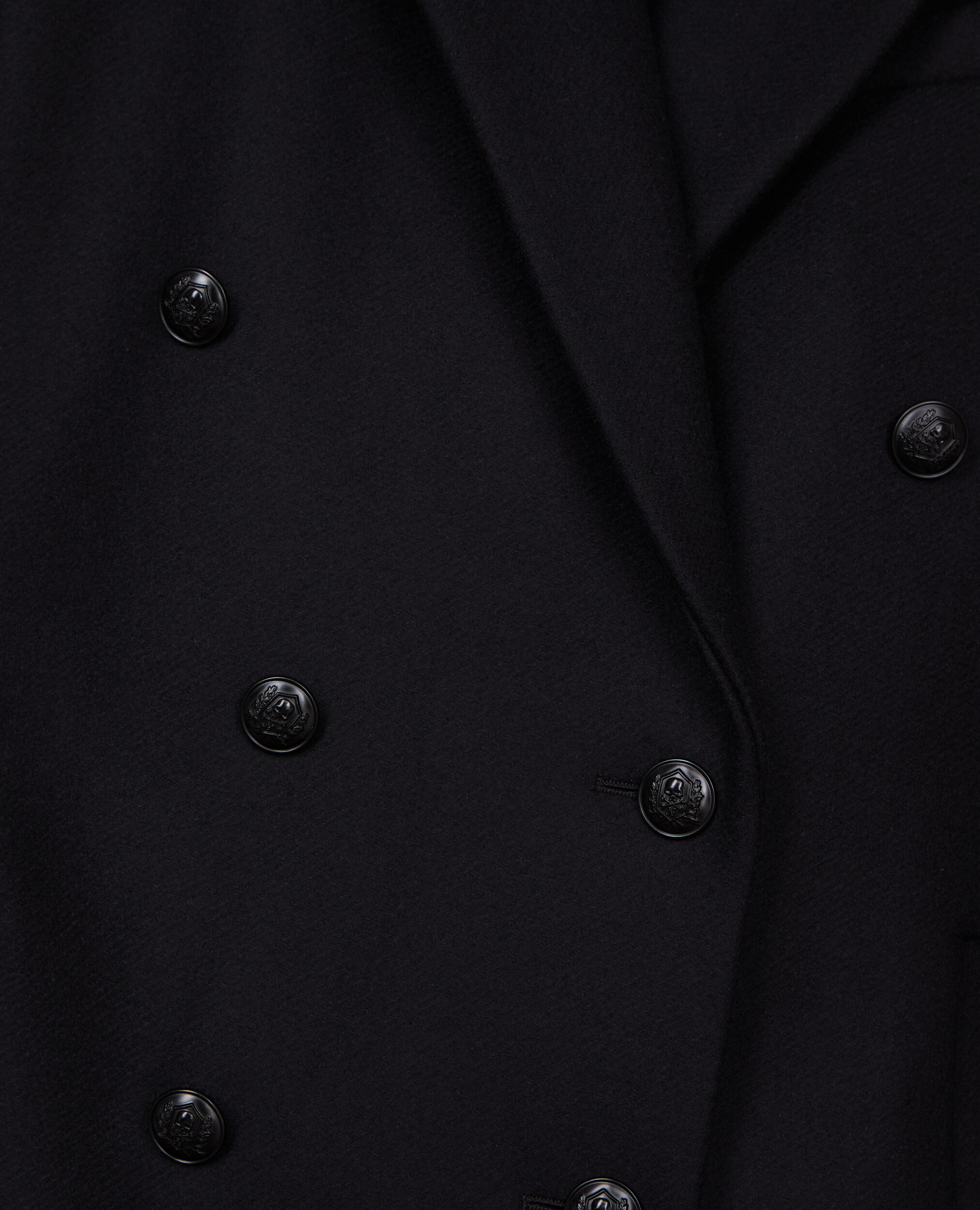 Abrigo largo negro lana, BLACK, hi-res image number null