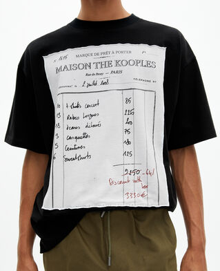 The Kooples HOMME BLACK WASHED t-shirt loose noir