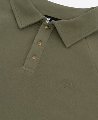 The Kooples MEN KAKI khaki polo-neck sweatshirt