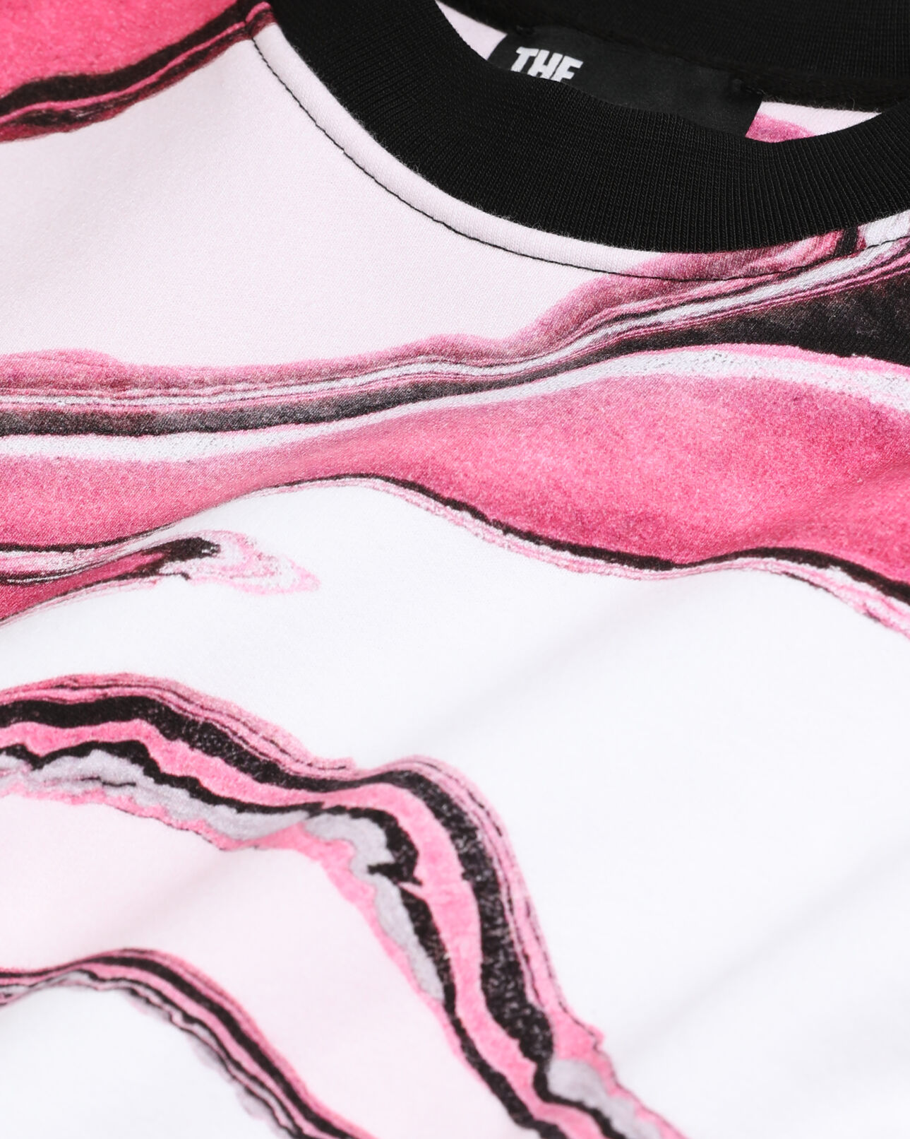 The Kooples WOMEN WHITE PINK printed sweatshirt