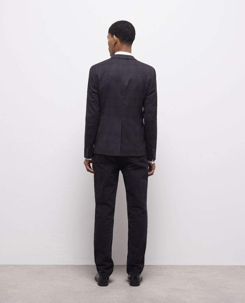 The Kooples MEN BLACK black suit jacket with motifs