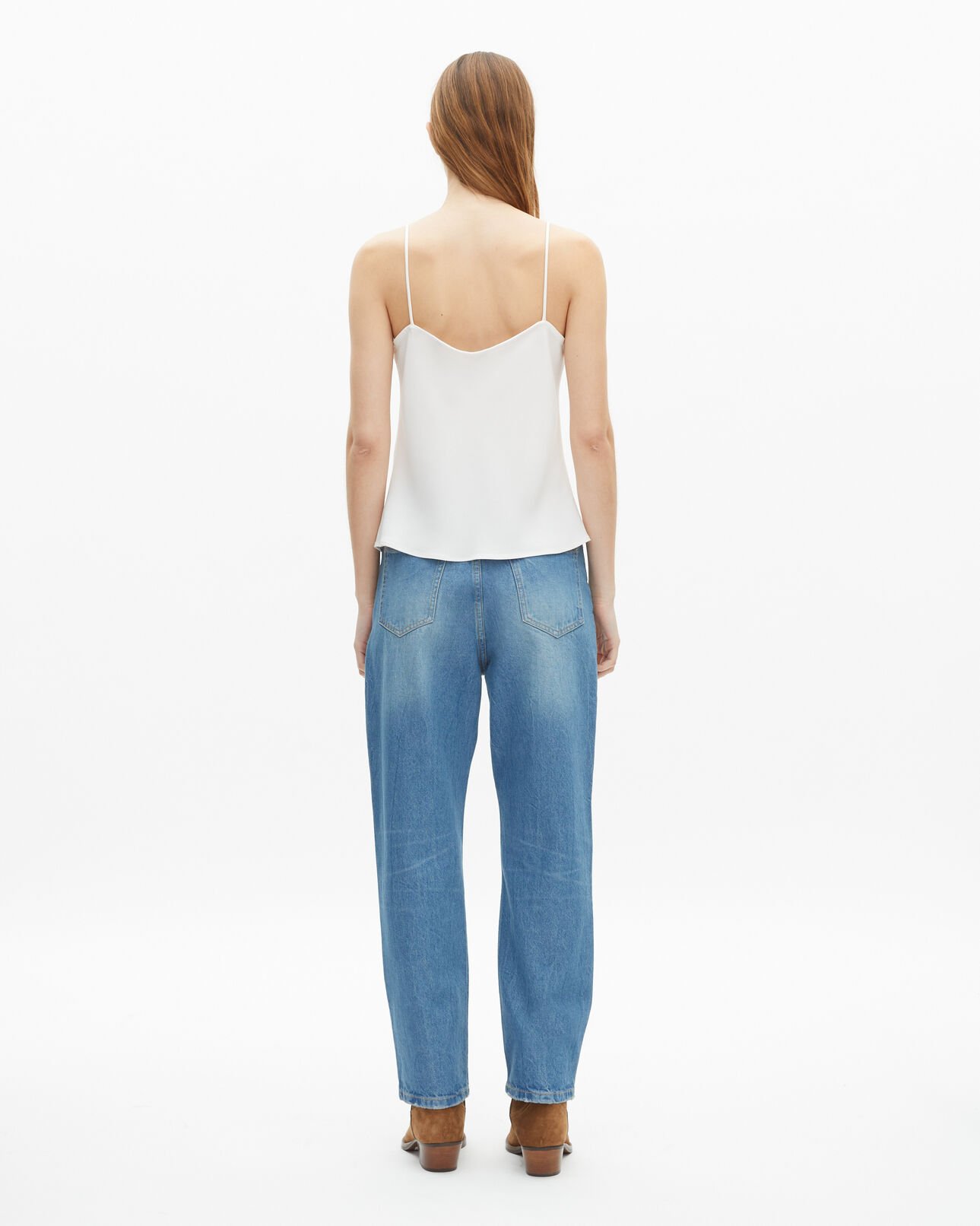 The Kooples MUJER ECRU camiseta interior blanco crudo