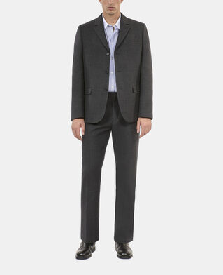 The Kooples HOMME BLACK GREY veste de costume en laine mélangée grise