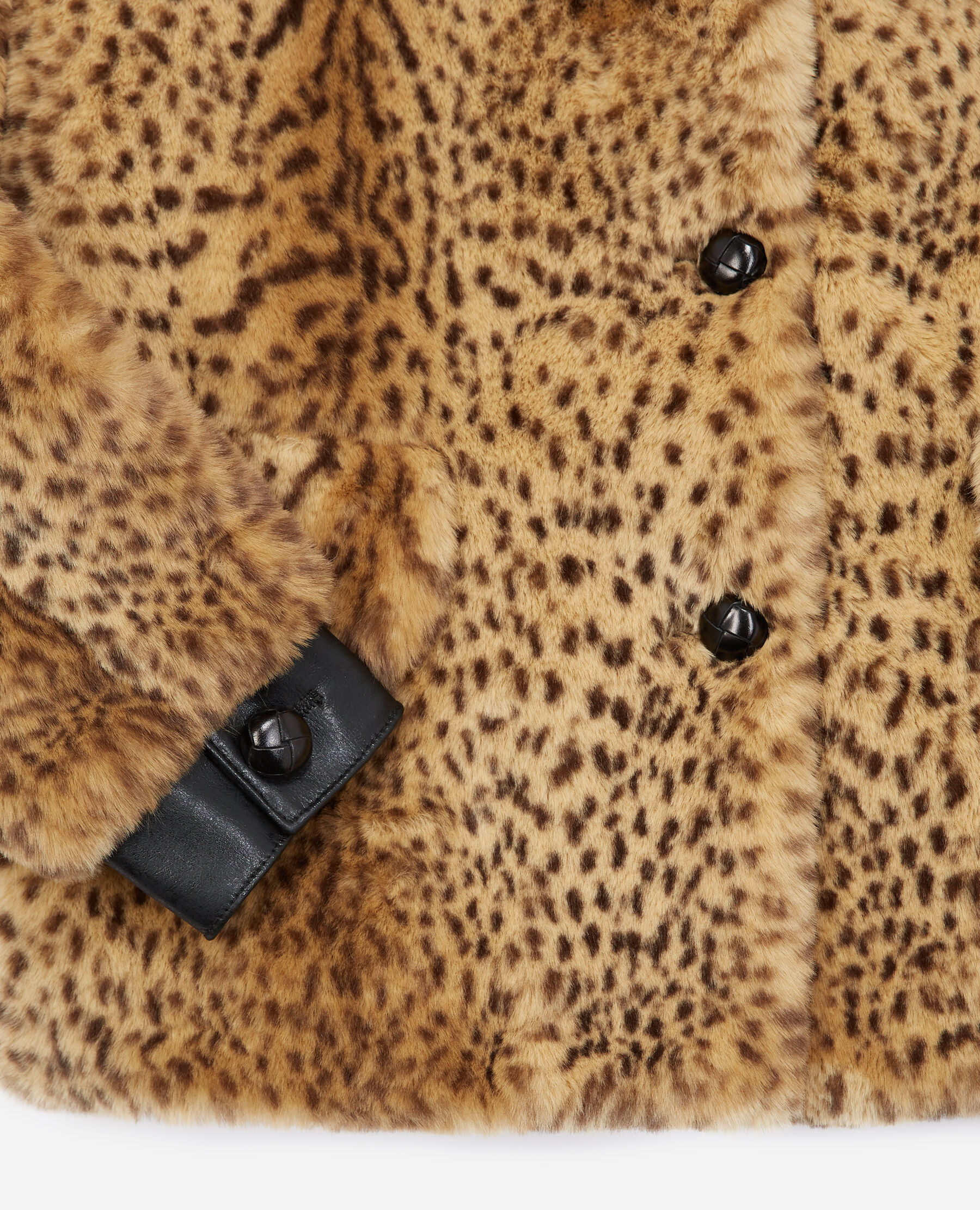 Mens cheetah fur coat top