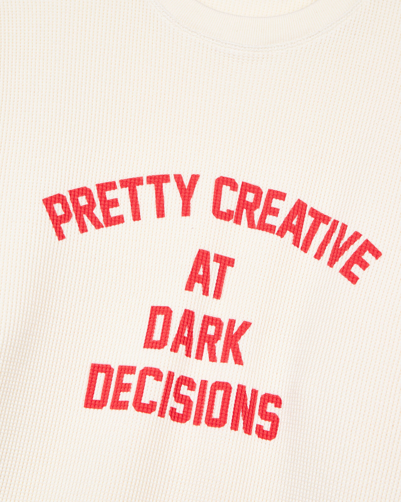 The Kooples MEN ECRU pretty creative serigraphy ecru sweatshirt