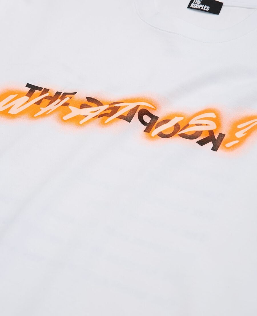 The Kooples HOMME WHITE t-shirt what is n&eacute;on blanc