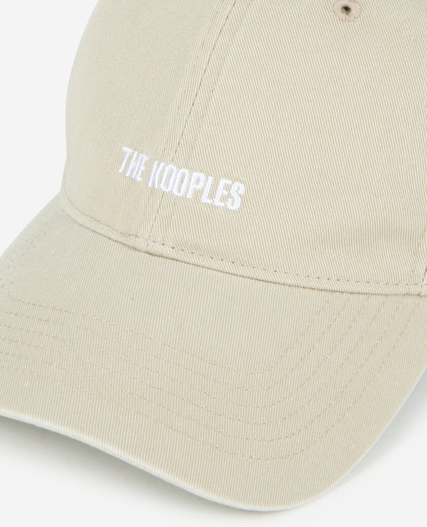 The Kooples MIXTE BEIGE TAUPE casquette logo brodé beige