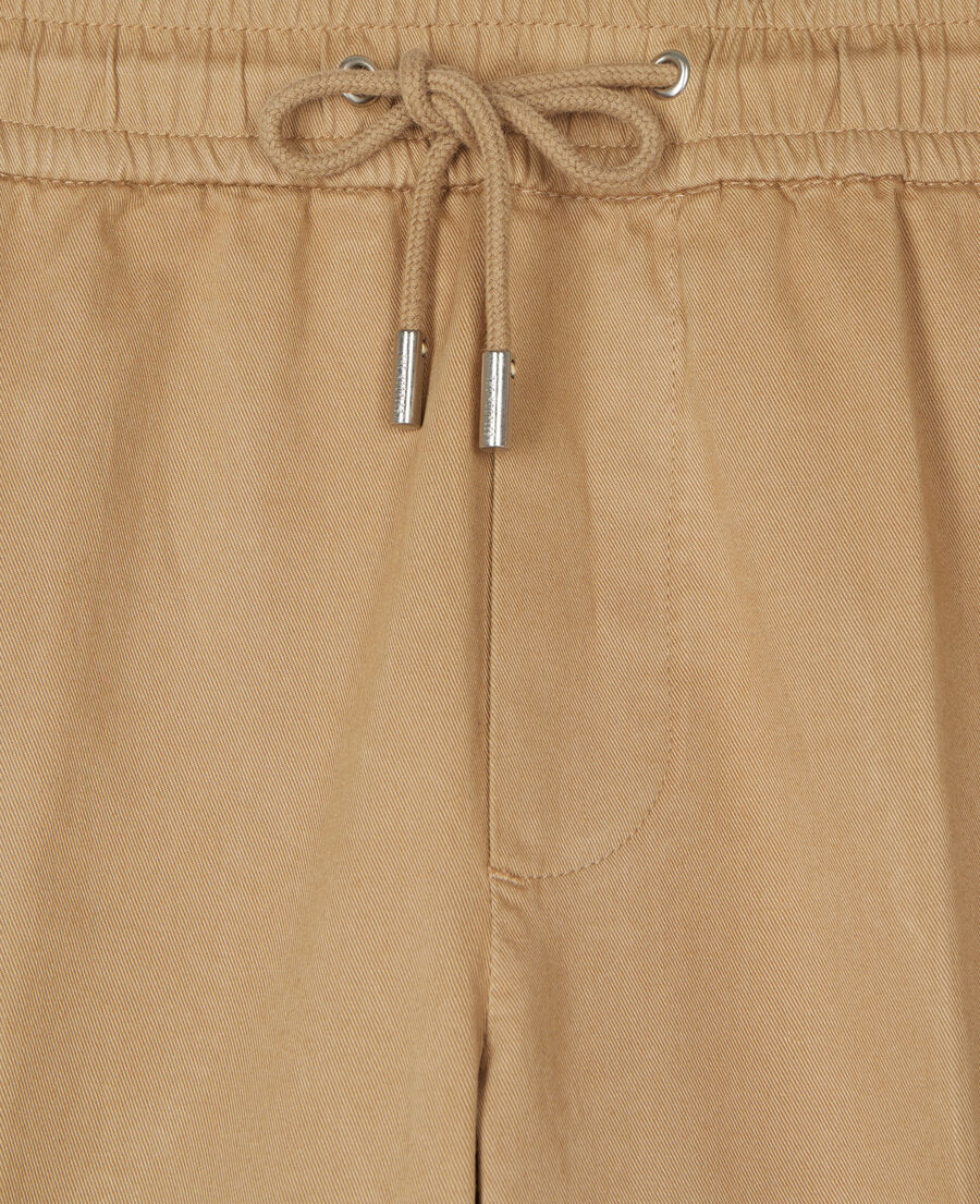 The Kooples HERREN CAMEL camelfarbene hose aus baumwolle