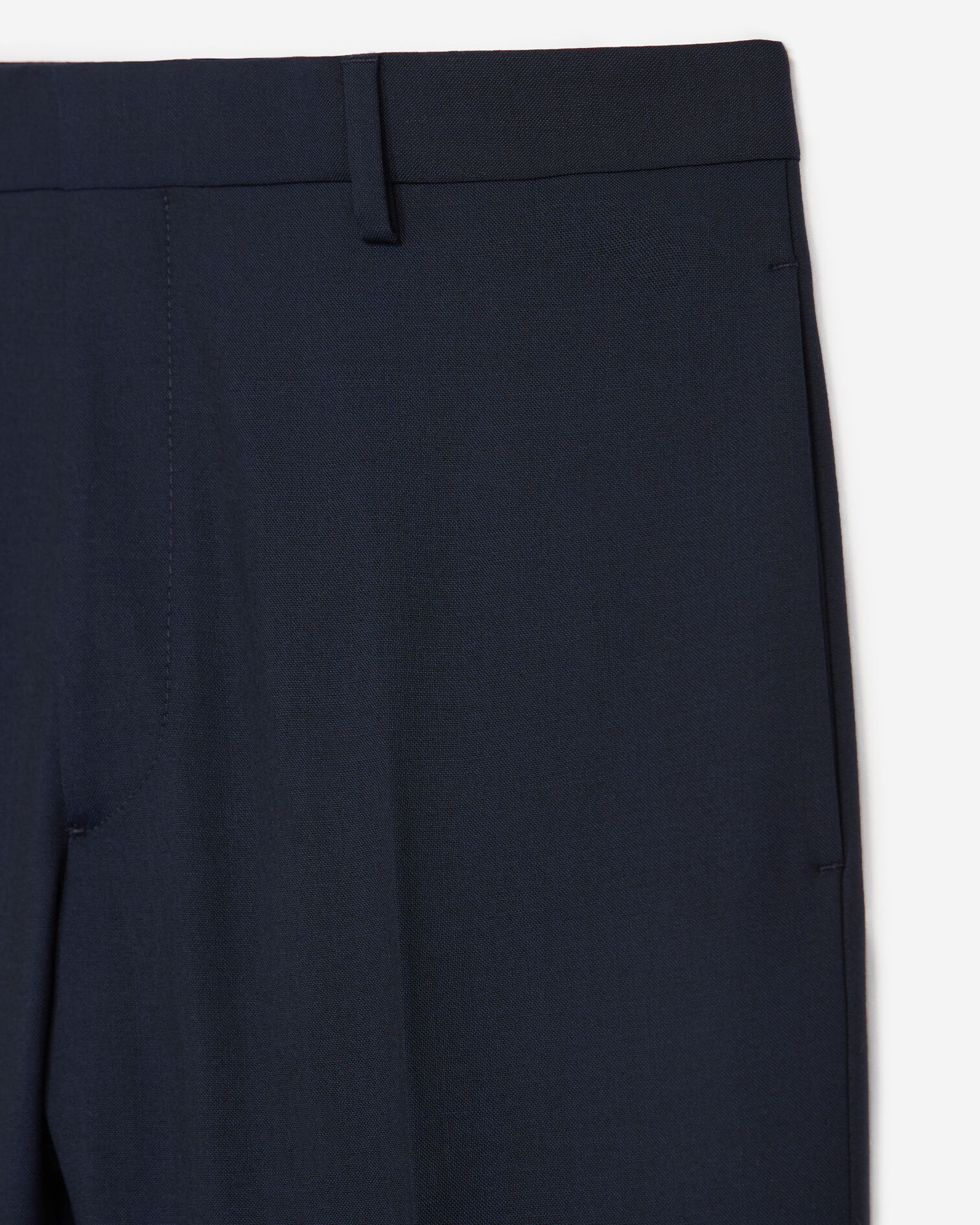 Pantalon costume laine slim bleu marine, DARK NAVY, hi-res image number null