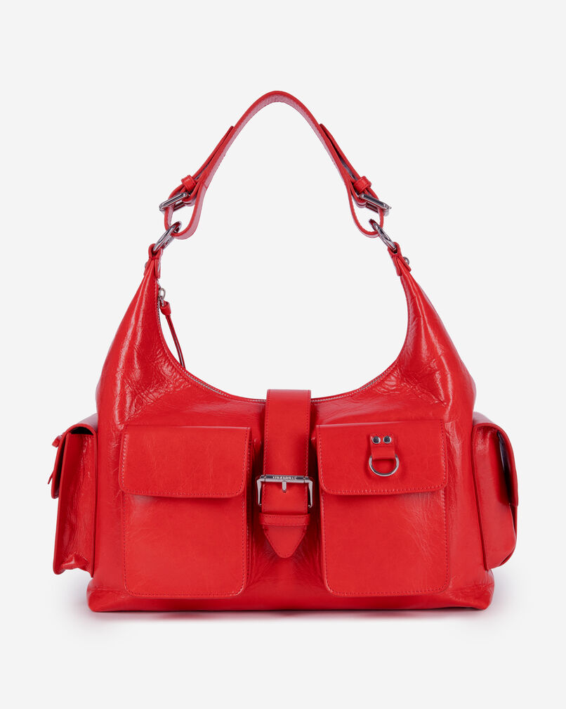 The Kooples FEMME RED sac amelia xl en cuir rouge